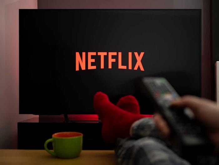 Netflix on a living room TV