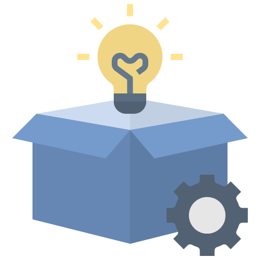 A box being opened with a lightbulb of ideas — product managers as problem solvers